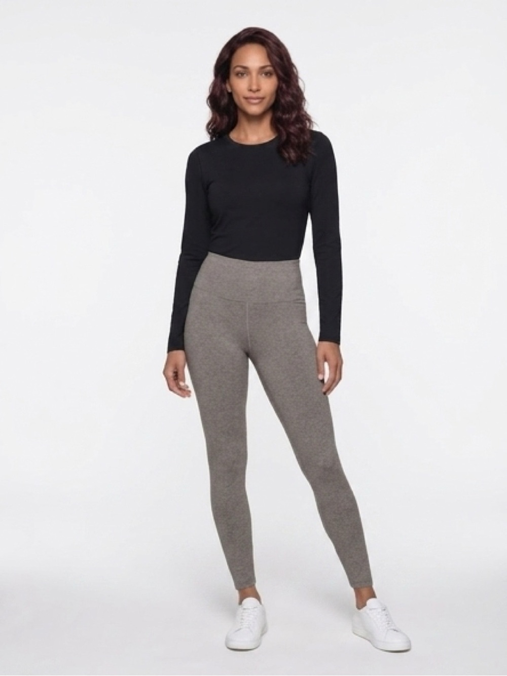 NOBULL Heathered Gray High-Waist Performance Leggings - Picture 2 of 4